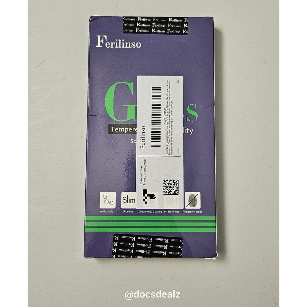 Samsung Galaxy S24 Ultra Screen Protector Tempered Glass 4 Pack